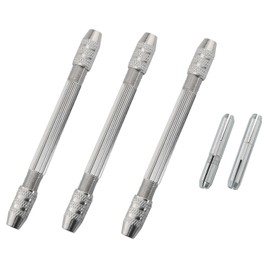 DGBRSM 3PCS 0.3-3.2mm Double Ended Pin Vise DIY Hand Drill Pin Vise Drill Jewelry Making Tools Resin Drill Wire Twisting Tools for DIY Hairpin Keychain Bracelets Necklace