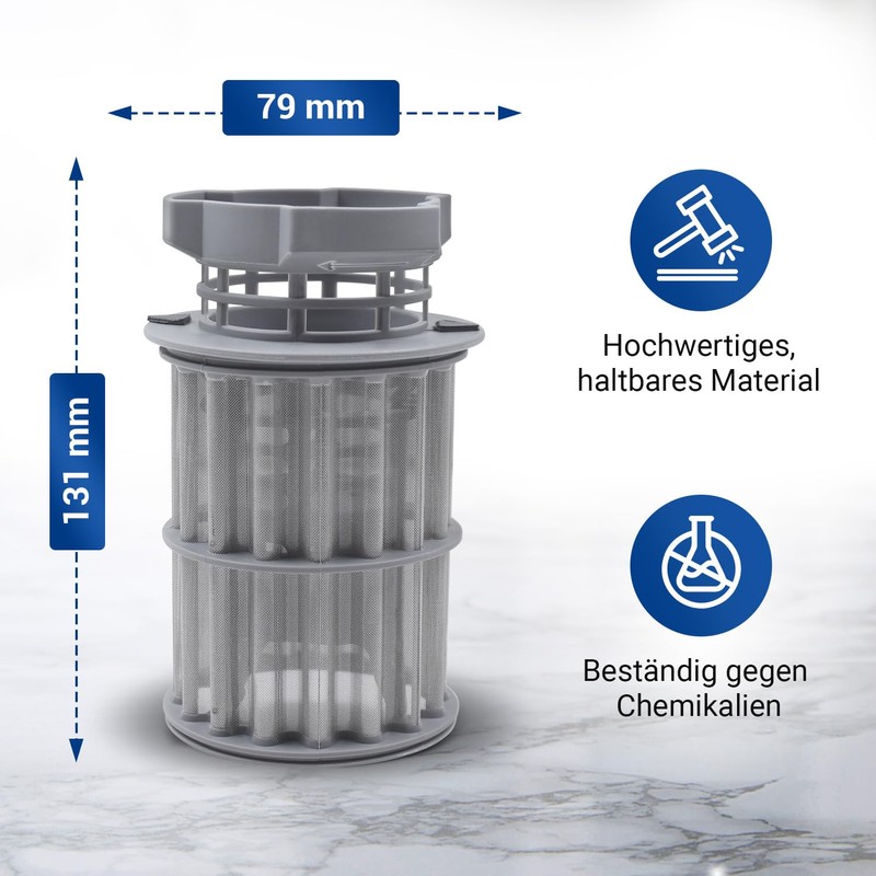 VIOKS Coarse Sieve + Micro Filter Replacement for Bosch Siеmens