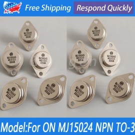 Unbranded 10PCS MJ15024 NEW TO-3 Silicone Audio Power Output Transistor For MJ15024 NPN US