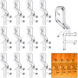 Hidden Valance Clips for Window Blinds Clear Plastic Valance Clips for Horizontal Blind(12 Pieces,2.1 Inch)