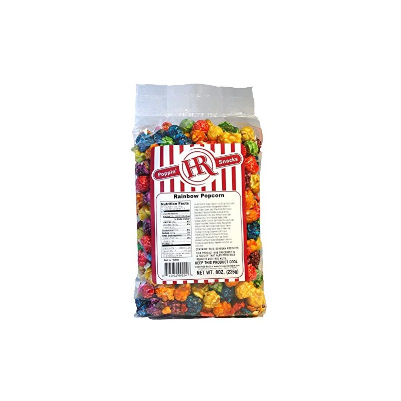 Colorful Party Popcorn | Rainbow Popcorn | 7 oz. |