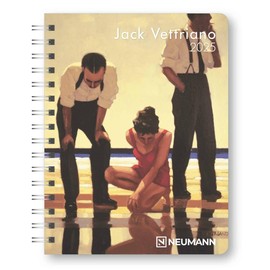N NEUMANNVERLAGE - Jack Vettriano 2025 Diary 16.5 x 21.6 cm Pocket Calendar with Twelve Picture Pages and Note Pages, Removable Planner, Year and ... and International Calendar: Diary