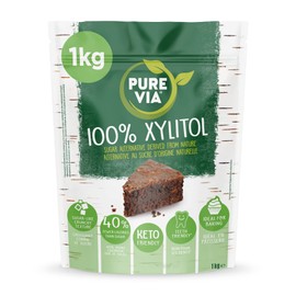 Pure Via Pure Via Xylitol 1kg - Plant Based, Vegan and Keto Friendly Sugar Alternative - Single Pack