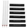 Pack of 3 White Charcoal Pencils and 6 Pieces Sketch