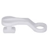 Curtain Glider Hooks White Plastic Curtain Hook, Pack of 50