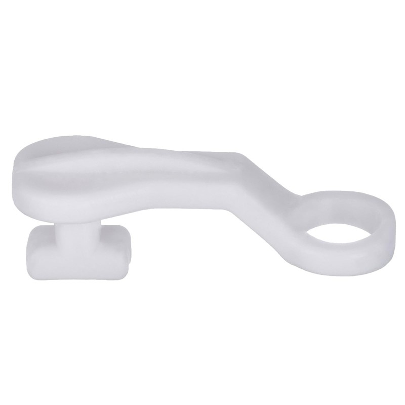 Curtain Glider Hooks White Plastic Curtain Hook, Pack of 50