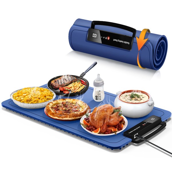 Food Warming Mat for Electric Warming Tray: 24H Timer Full