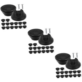 SHINEOFI 3sets Hairpin Leg Furniture Feet Protectors with Screws Non Slip Floor Gliders for Chairs Stools Tables Scratch Resistant Floor Covers for Hardwood and Marble Tiles 16pcs*3