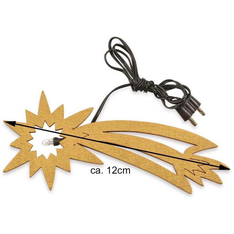 Riffelmacher & Weinberger 78296 LED Wooden Comet 12 cm with