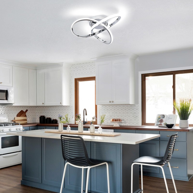 CANEOE Modern Ceiling Light Fixtures,42W Dimmable Flush Mount Led Ceiling