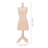 Dollhouse Wooden Mannequin 1:12 Lightweight Mini Clothes Display Holder Model