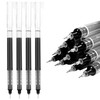 GuavaGlide Black Pens for School Pens Liquid Ink Rollerball Pens