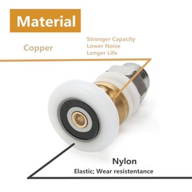 LESOLEIL Shower Door Roller Runner Wheel Diameter 25mm