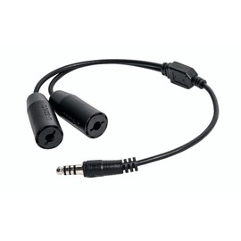 Nflightcam Dual Helicopter/Military Headset Adapter