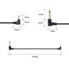 Xilaghy 90 Degree 1/8 TS to 1/4 TS Cable, Right