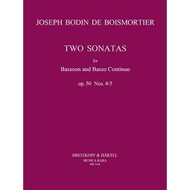 Sonatas in D minor and C minor, op.50/4-5 - bassoon and basso continuo - (MR 2169)