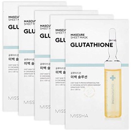 MISSHA Mascure Whitening Solution Sheet Mask GLUTATHIONE Aufhellung Tuchmaske 1pc