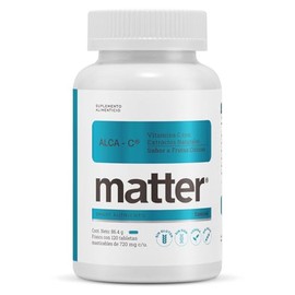 Matter Alca-C, Vitamina C como Ascorbato de Sodio, Apoyo Antioxidante, Producción de Colágeno y Bienestar Integral, Fórmula Alcalina Sin Azúcar, 1 Frasco con 120 Tabletas Masticables