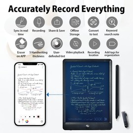 Ophayapen Ophayapen Digital Smart Pen and Writing Board Set, Real-time Sync for Digitizing, Convert to Text,Storing, and Sharing Paper Notes, Compatible with Smartphone (Android and iOS)