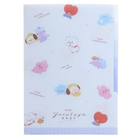 Kamio Japan 5 Index A4 Clear File, Made in Japan (209755 BT21/Good Night Full)