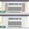 Window Air Conditioner,Side Insulated Foam Panel, Summer/Winter Heat and Draft