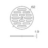 SANEI (サンエイ) 【Drain Strainer for Dirt Repellent】Drain Plate, Diameter: 62mm