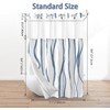 SSCRCUSLY No Hook Shower Curtain with Snap in Liner Set,