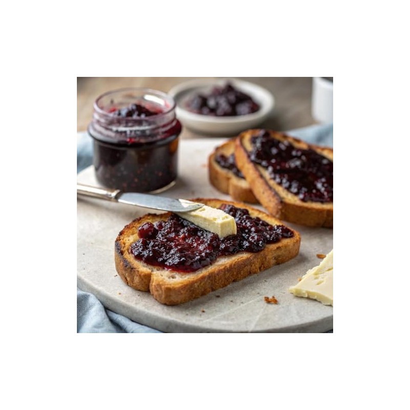 Tiptree Black Currant Preserve, 12 Ounce Jars (Pack of 6)