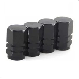 Tapon Pivote Valvula Cubre Llanta Aluminio Auto Moto Bici 4 pzs Universal