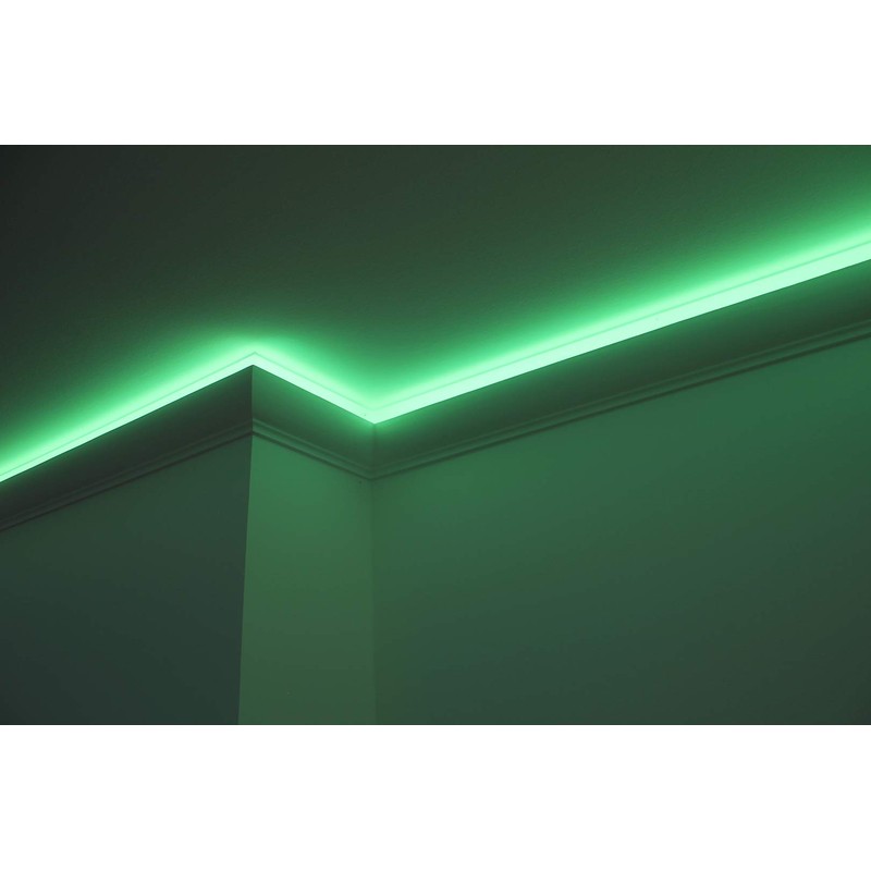 HEXIM LED Stucco Moulding Pattern – Indirect Lighting with Ceiling