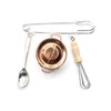 Miniblings Topf Löffel Schneebesen Brosche Anstecknadel Pin Koch Köchin Kochen