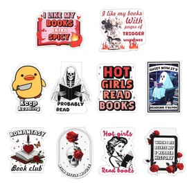 10Pcs Funny Magnetic Bookmarks Cute Magnet Page Clips for Book Reading, Spicy Fairytale Book Page Clips for Women Work Adults Travel School Teacher Office Supplies Gifts (Colorful)