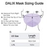 DALIX Cloth Face Mask Reuseable Washable in Lavender Made in