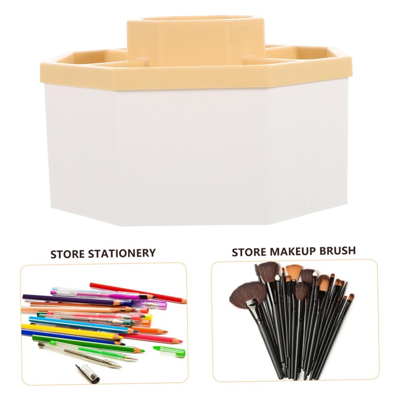 STOBOK Desktop Multi-grid Makeup Brush Holder High-grade Material Compact Size