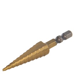 Utoolmart Step Drill Bit HSS 3mm to 13mm 11 Sizes Titanium Coated Straight Flutes Hex Shank for Metal Wood Plastic