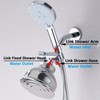 Metal Shower Diverter Valve with Hand Shower Holder, Full Flow