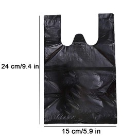 Icecode Disposable Hygiene Bags, 300 Pieces Women Personal Disposal Bags Black Sanitary Pads Waste Bags