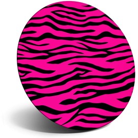 Destination Vinyl ltd Magnet for Refrigerator, Fridge - Cute Pink Zebra Stripes Animals Zoo for Office, Cabinet and Whiteboard, Magnetic Stickers, 8470