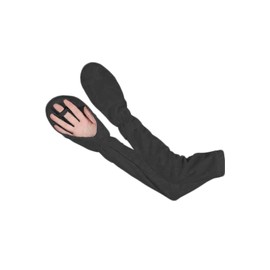wumio Arm Cover, Finger Cover, Black, Sunscreen, UV Protection, Long, Fingertips, Back of Hand, Arm Cover, UV Protection, Bicycle, Driving, Relaxing, Heatstroke, Heat Protection, Women's Golf, Black