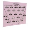 Wig Extension Holder Board Acrylic 22 Stainless Steel Clips Hair
