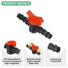 M METERXITY 6 Pack Barbed Ball Valve, for 5/8 Inch