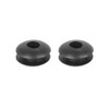 X AUTOHAUX 250 Pieces 4 mm Double Sided Rubber Grommets
