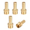 sourcing map Brass Hose Barb Fitting,Connector 8mm Barb x G1/4