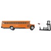 DCD 1/87 (HO) Plastic Model School Bus Yellow with Stop