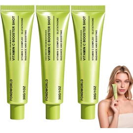 3pcs Serum Vitamina C con Glutatión y Vitamina E,Vitamina C Booster Shot,Sérum Facial Brillo Antiarrugas,Unifica el Tono y Suaviza la Piel,Suero Vitamina C,Cuidado Diario de la Piel (3pcs)