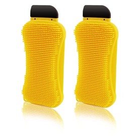 2PCS Silicone Sponge Multi-Purpose 3 in 1 Household Dish Scrubber Dish Brush