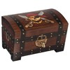 Pirate Skull Chest Medium 5.5 x 3.5 Inch Hand Carved