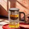 DRNKNSTX 20oz (about 600ml) glass teapot with walnut wood handle