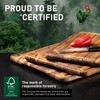 Teak Wood Cutting Board Set for Kitchen High-End Non Toxic