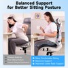 Office Chair Cushion Tailbone Pressure Relief Long Sitting Comfort Large